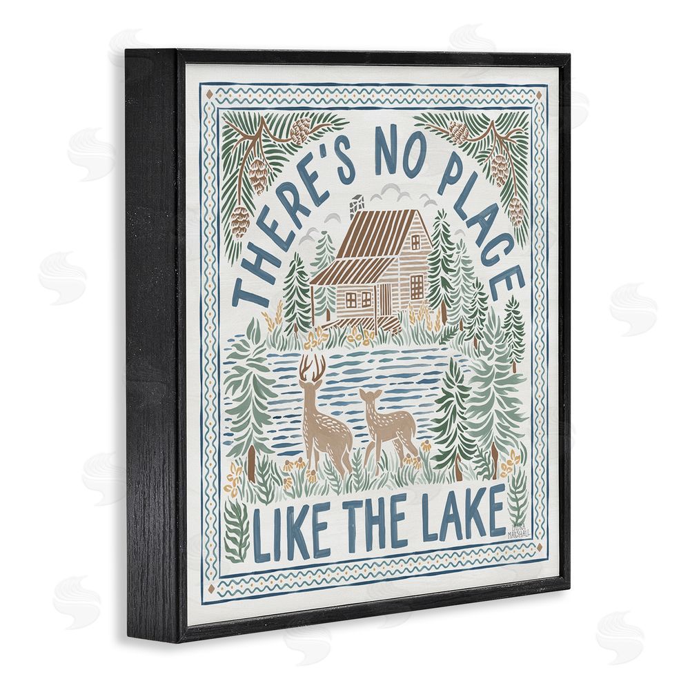 Laura Marshall No Place Like Lake Black Framed Glicee Wall Art Print
