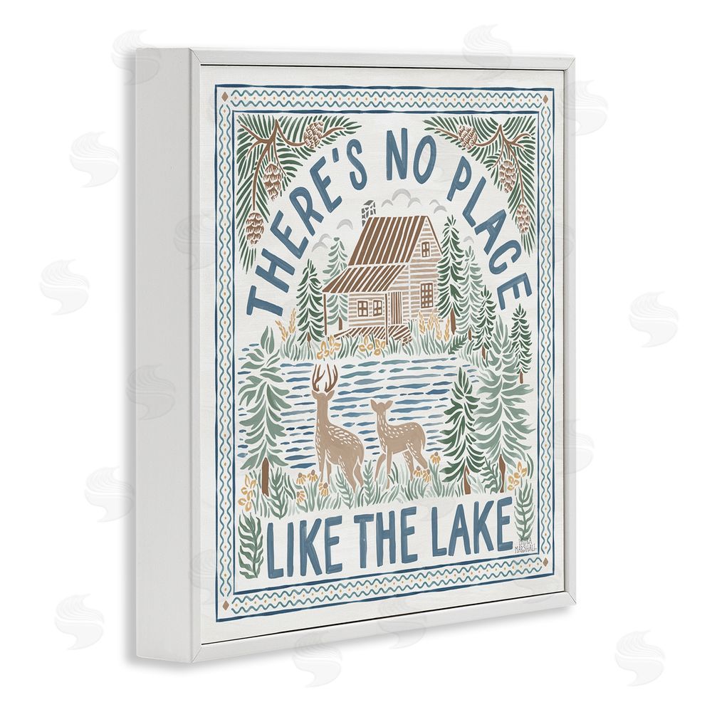 Laura Marshall No Place Like Lake White Framed Glicee Wall Art Print