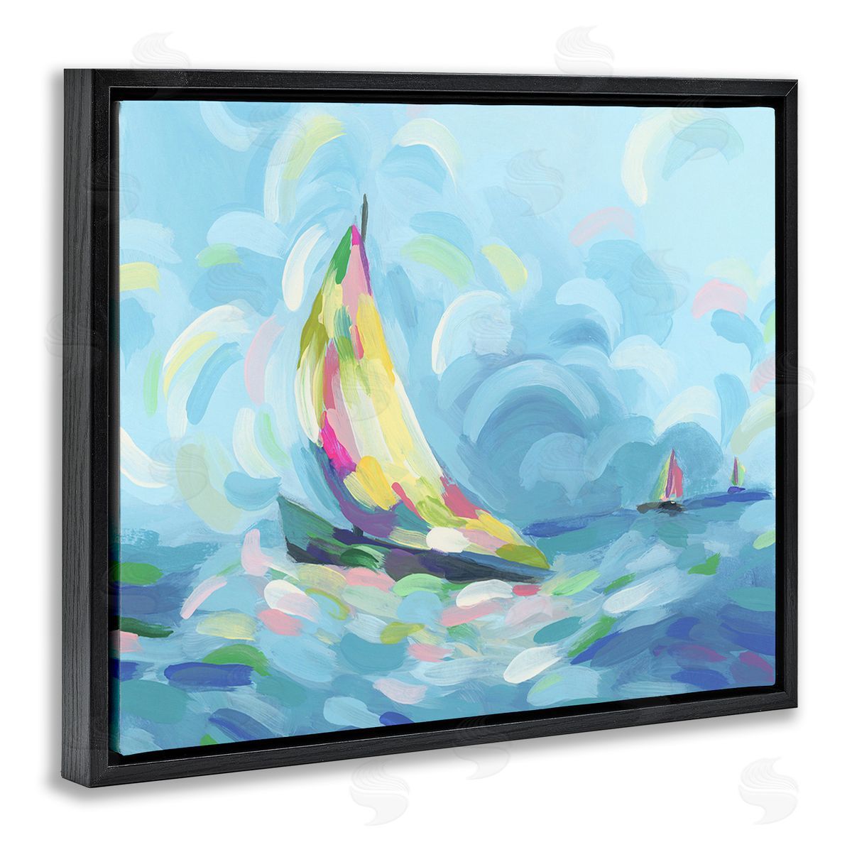 June Erica Vess Abstract Sailboat Scenery