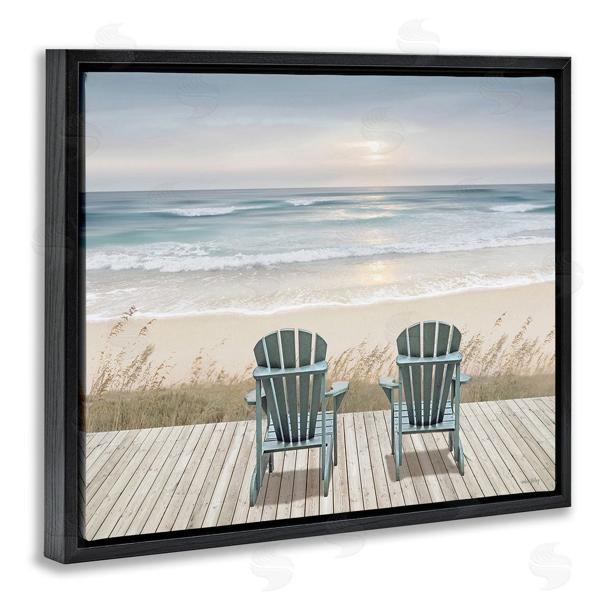 Amber Sterling Chairs with Beach Sunrise