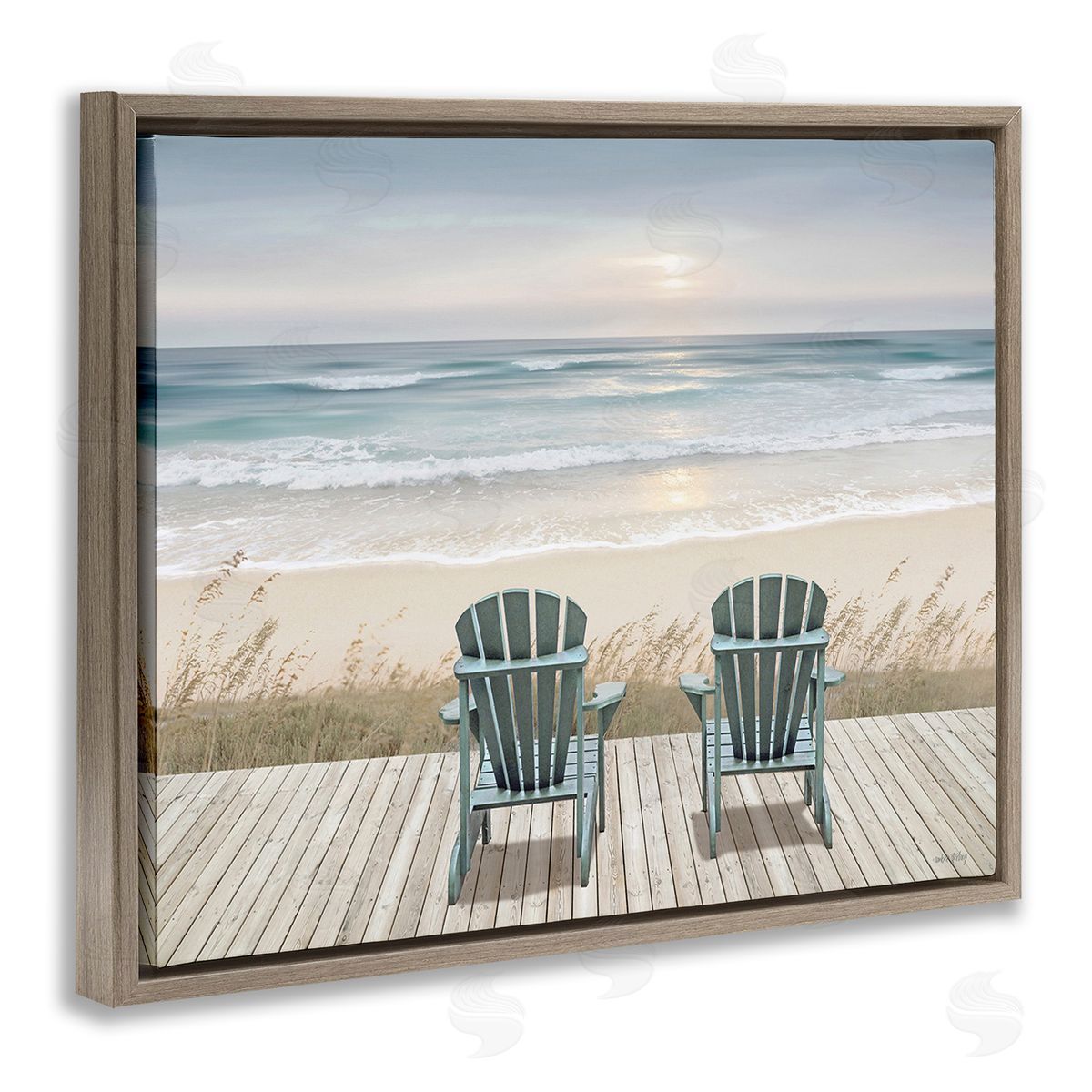 Amber Sterling Chairs with Beach Sunrise