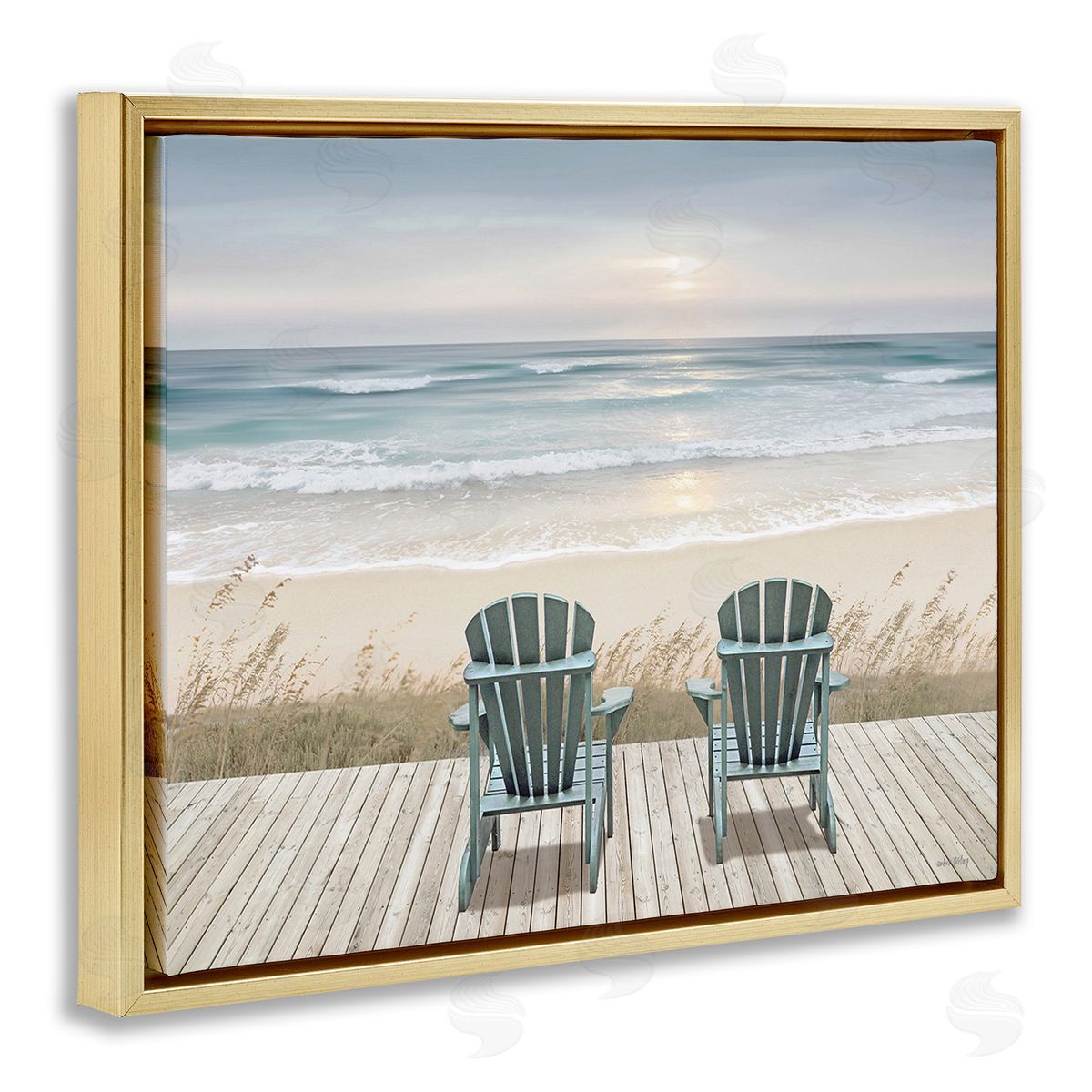 Amber Sterling Chairs with Beach Sunrise