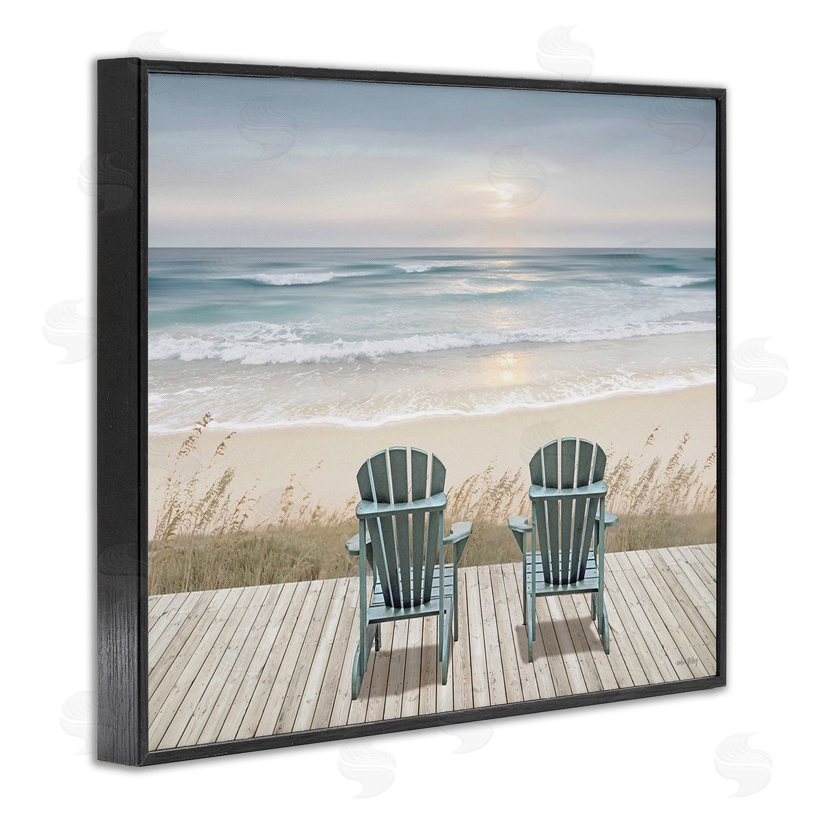 Amber Sterling Chairs with Beach Sunrise