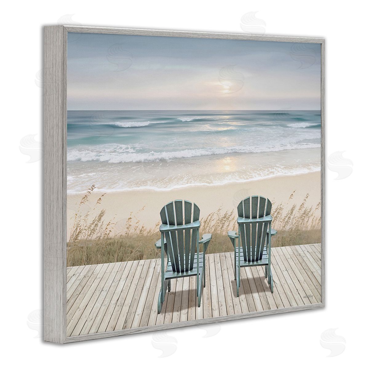 Amber Sterling Chairs with Beach Sunrise