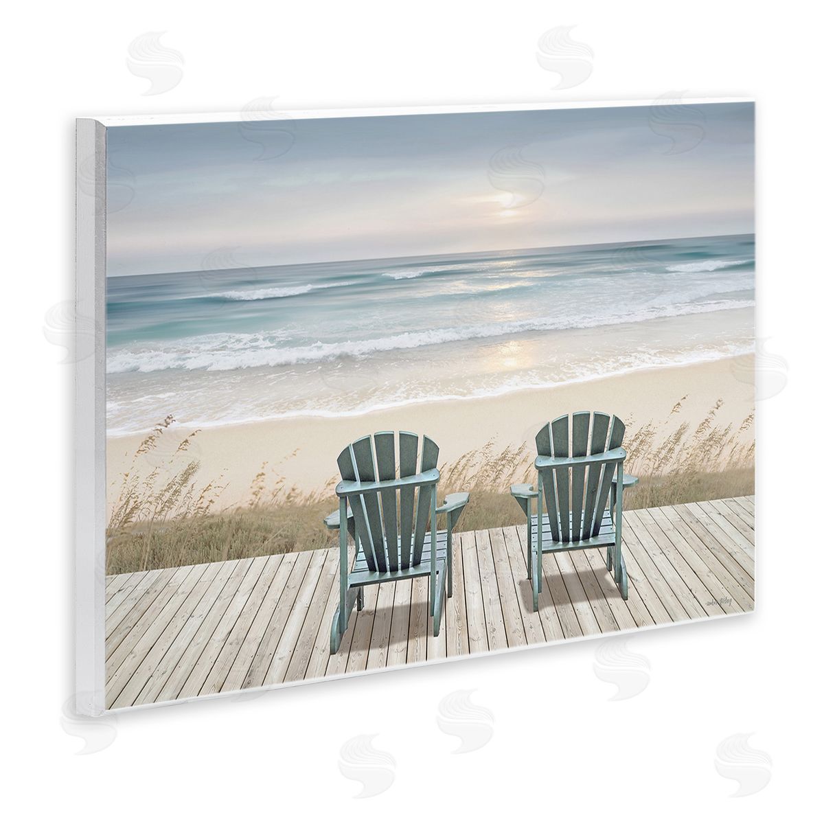 Amber Sterling Chairs with Beach Sunrise