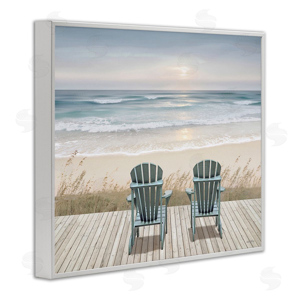 Amber Sterling Chairs with Beach Sunrise