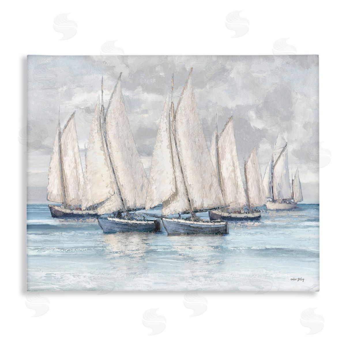 Amber Sterling Cloudy Sailboat Fleet