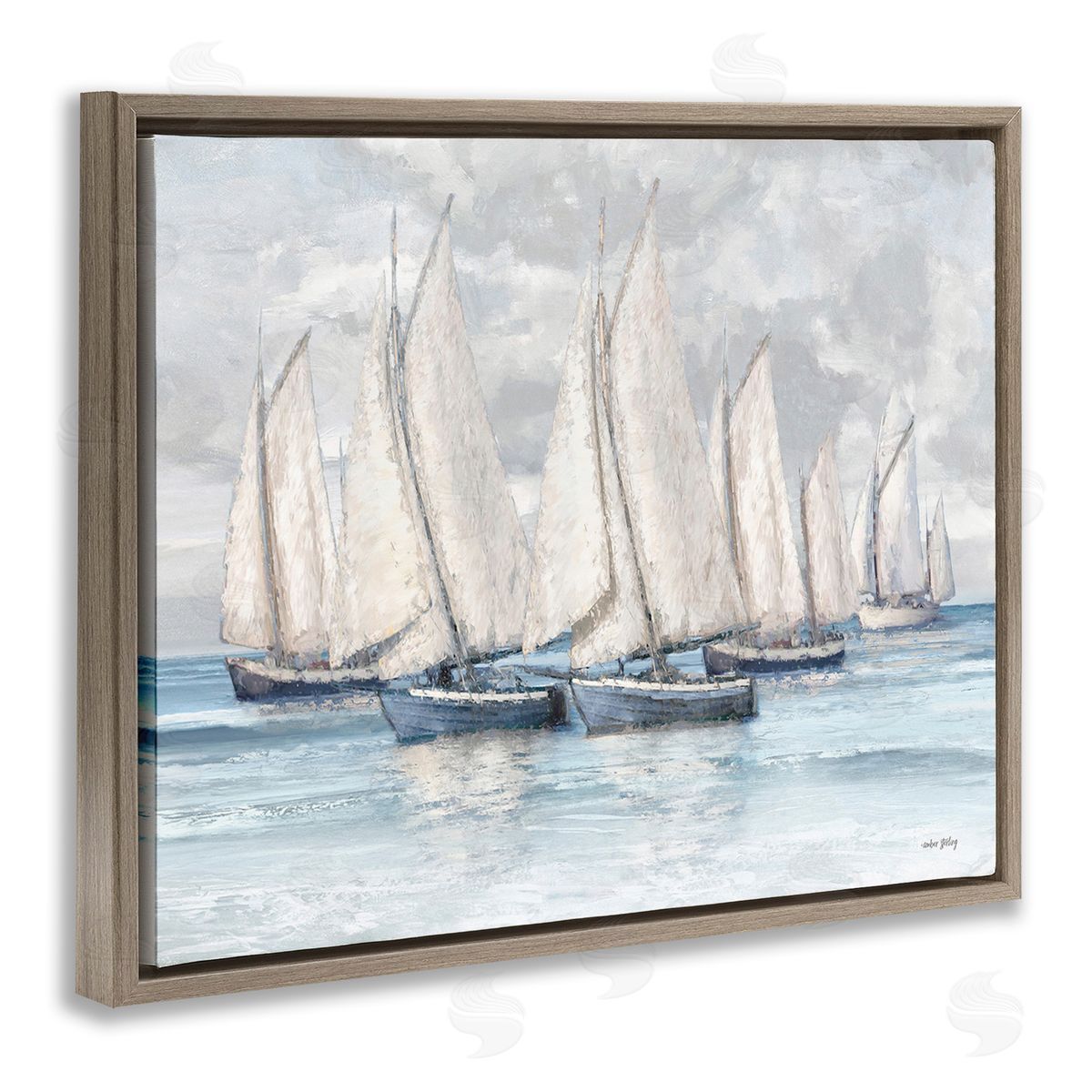 Amber Sterling Cloudy Sailboat Fleet