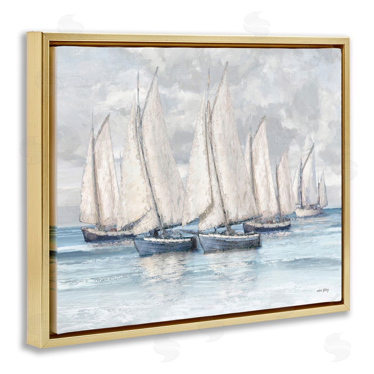 Amber Sterling Cloudy Sailboat Fleet