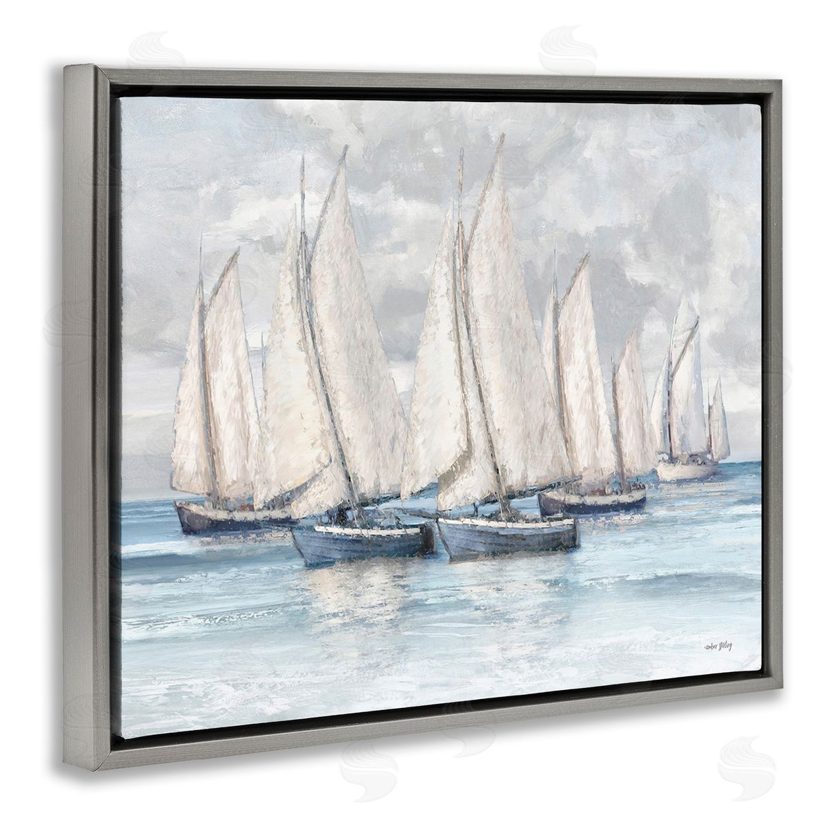 Amber Sterling Cloudy Sailboat Fleet