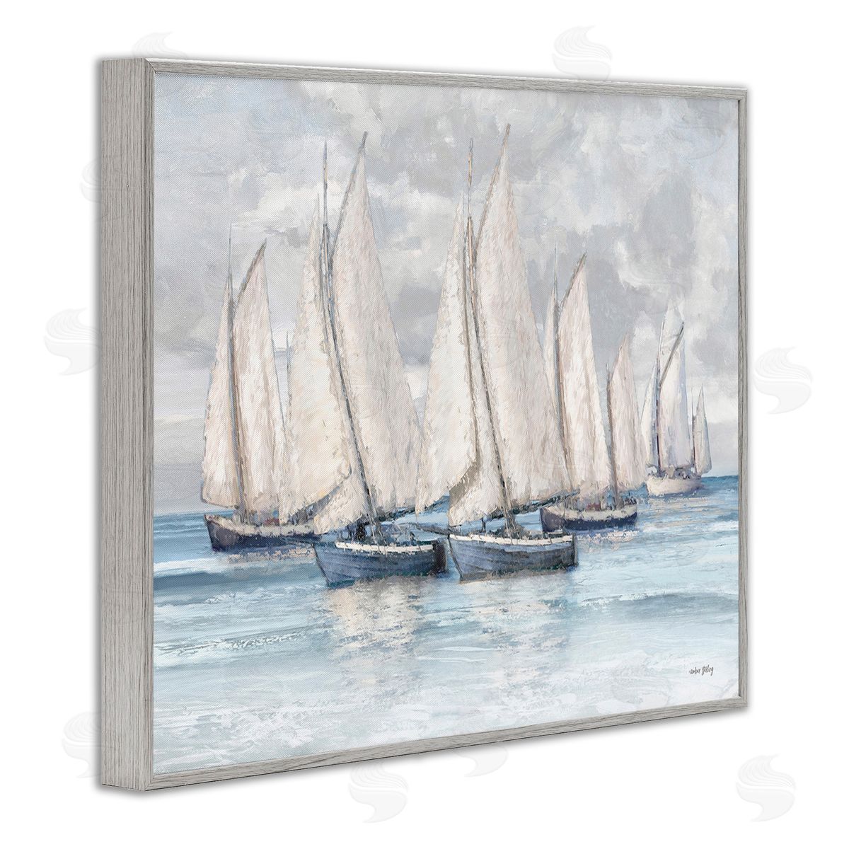 Amber Sterling Cloudy Sailboat Fleet