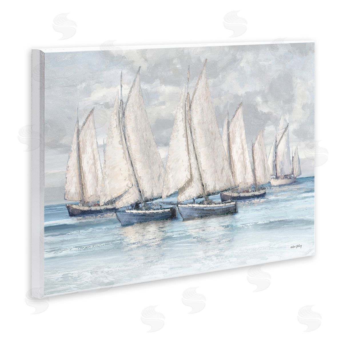 Amber Sterling Cloudy Sailboat Fleet
