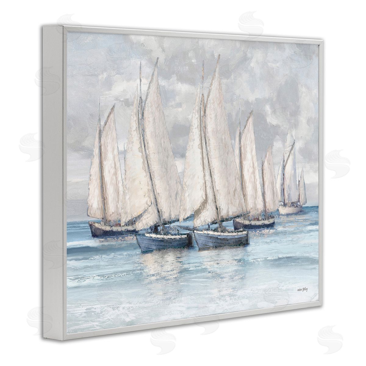 Amber Sterling Cloudy Sailboat Fleet