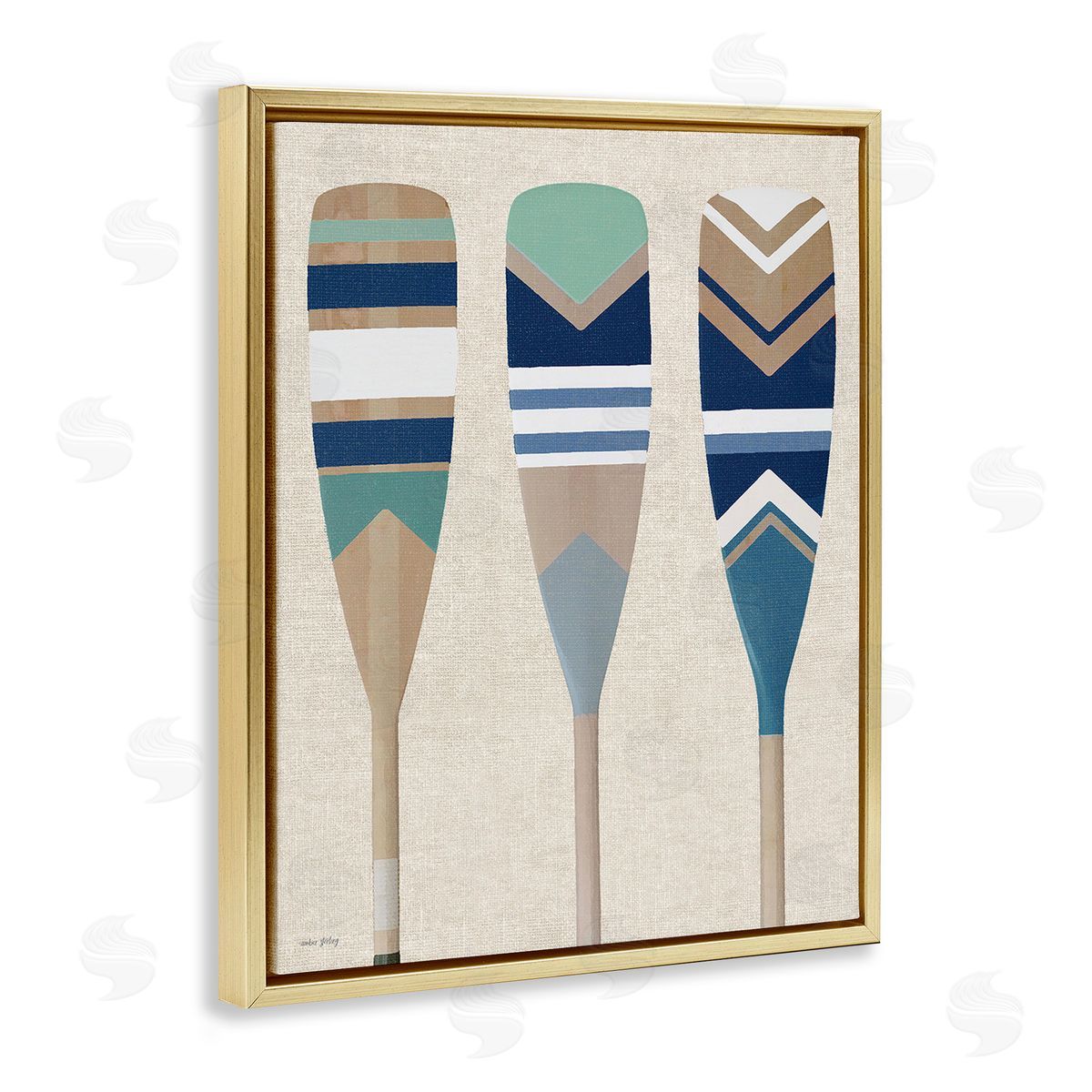 Amber Sterling Boat Oar Trio