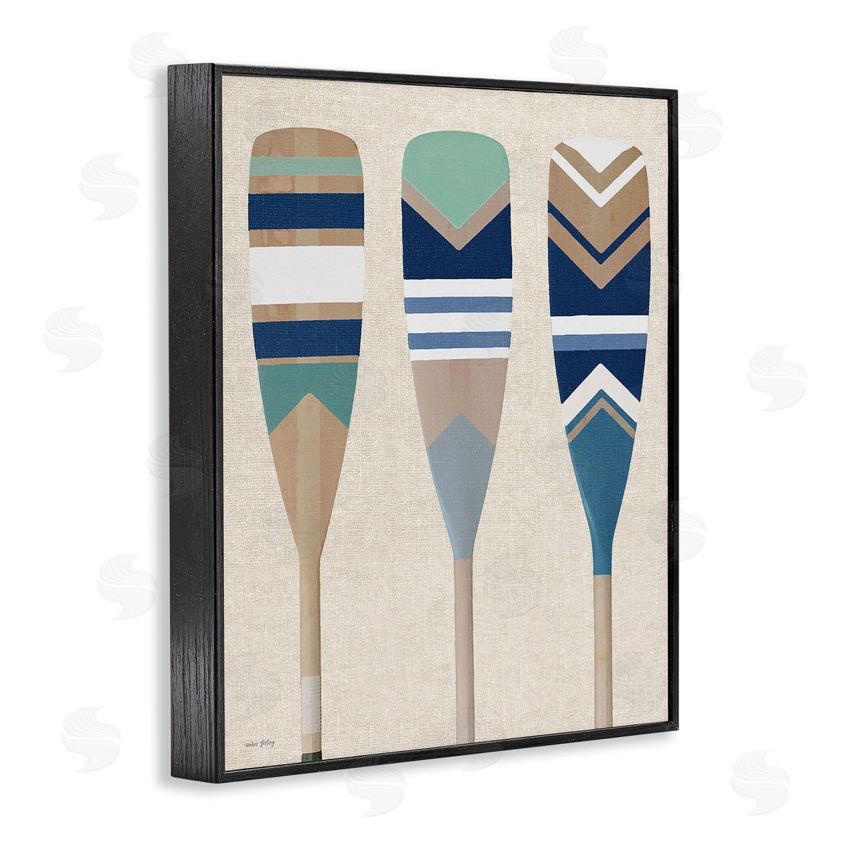 Amber Sterling Boat Oar Trio