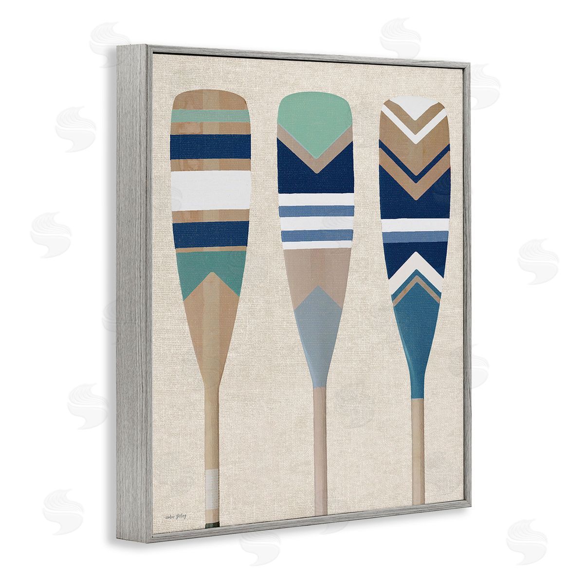 Amber Sterling Boat Oar Trio