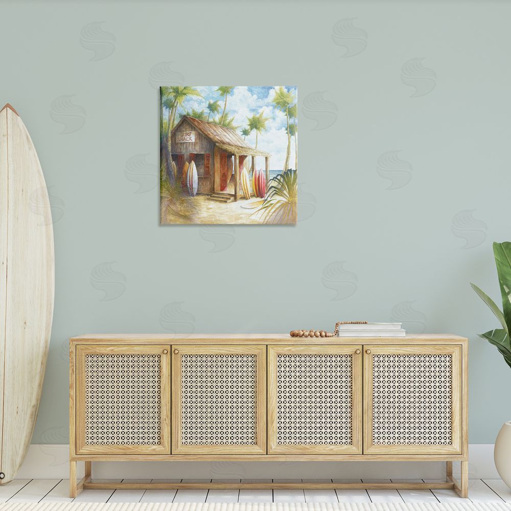 Cloverfield & Co. Summer Surf Shack Canvas Wall Art in Room