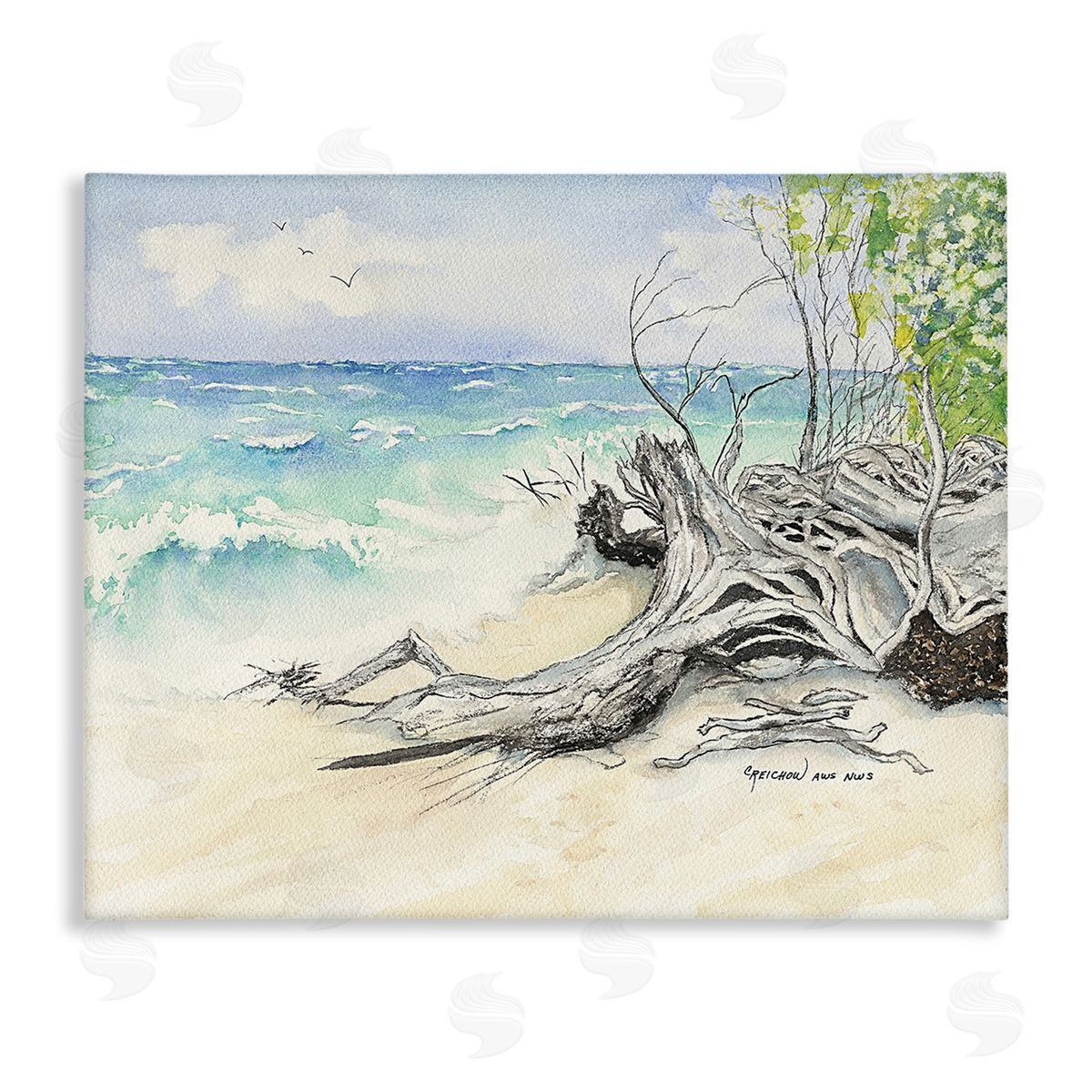 Christine Reichow Beach Driftwood Landscape