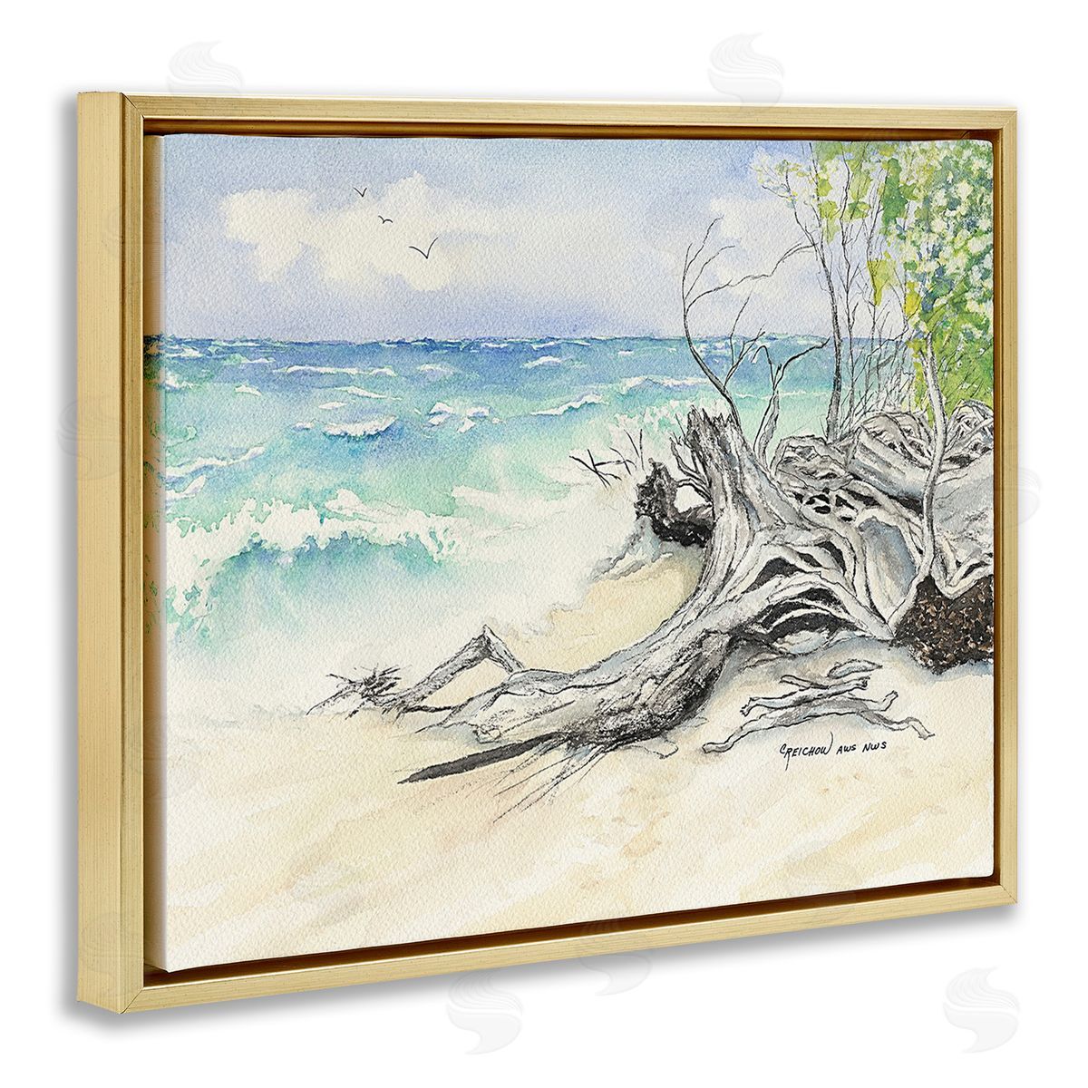 Christine Reichow Beach Driftwood Landscape