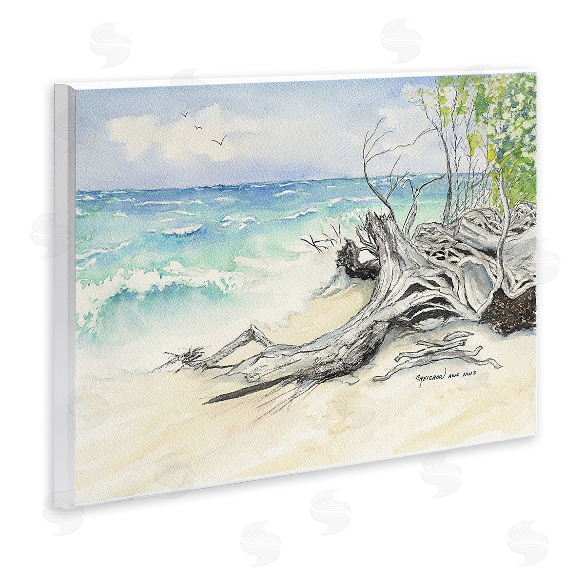 Christine Reichow Beach Driftwood Landscape