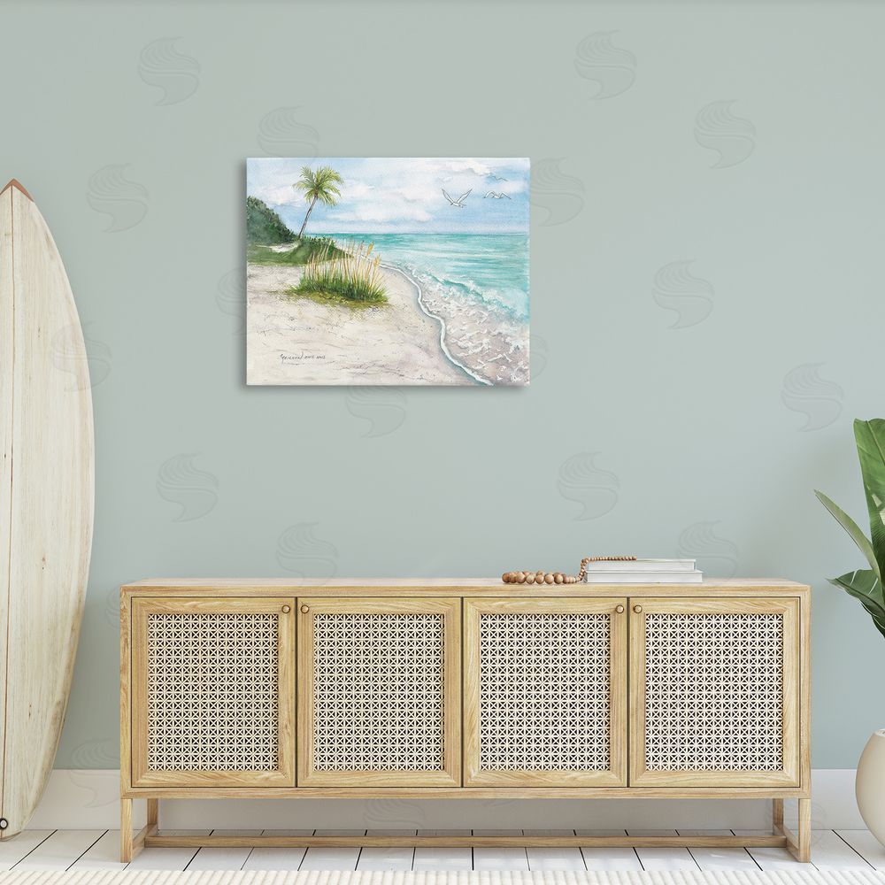 Christine Reichow Seagulls over Tropical Beach