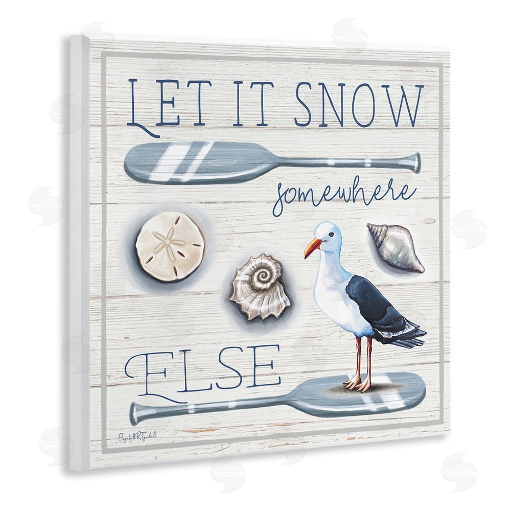 Elizabeth Tyndall Snow Somewhere Else Wooden Wall Plaque Art Print