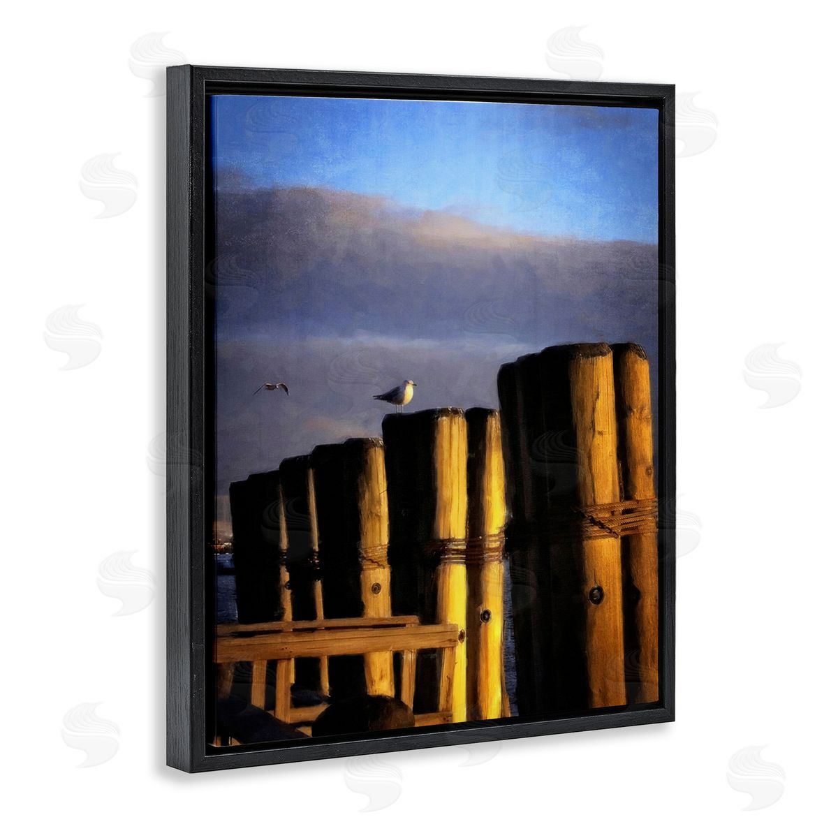 Graffitee Studios Seagull Perched on Pier