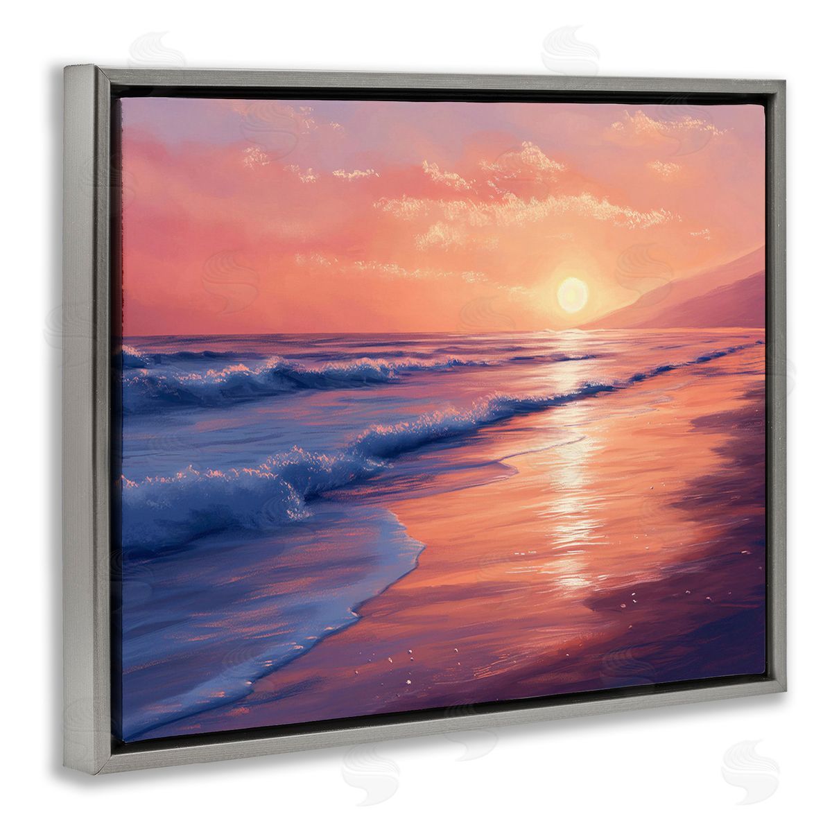 Imagine It Images Sunset over Beach Waves