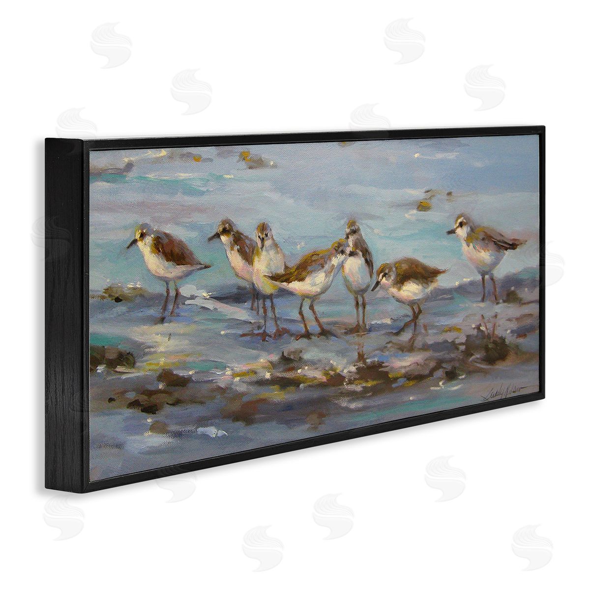 Sandy Nelson Sandpiper Flock on Shore