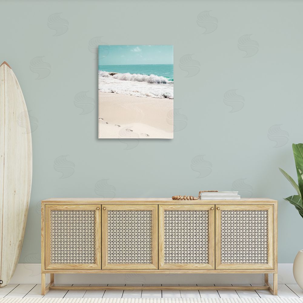 Bill Carson Photography Footprints on Beach Shore