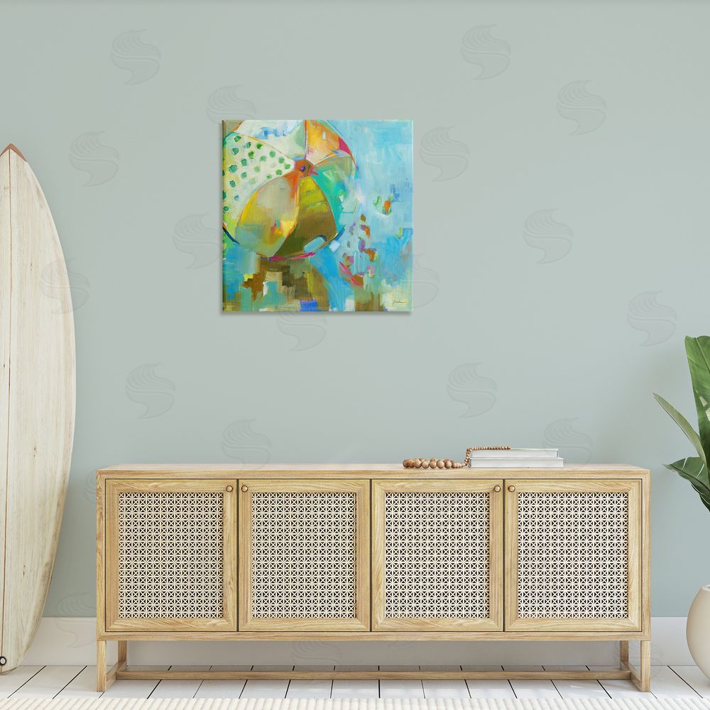 Liz Jardine Abstract Beach Ball Canvas Wall Art in Room