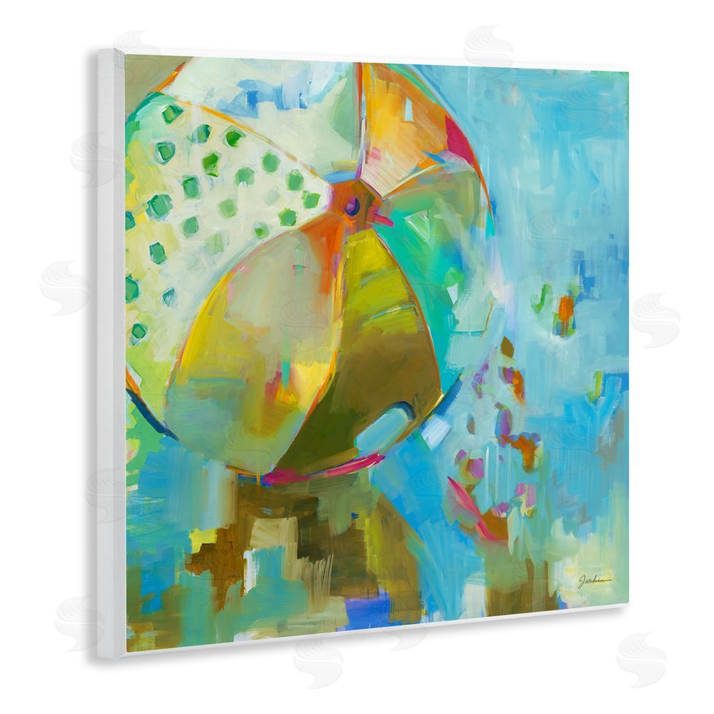 Liz Jardine Abstract Beach Ball Wooden Wall Plaque Art Print