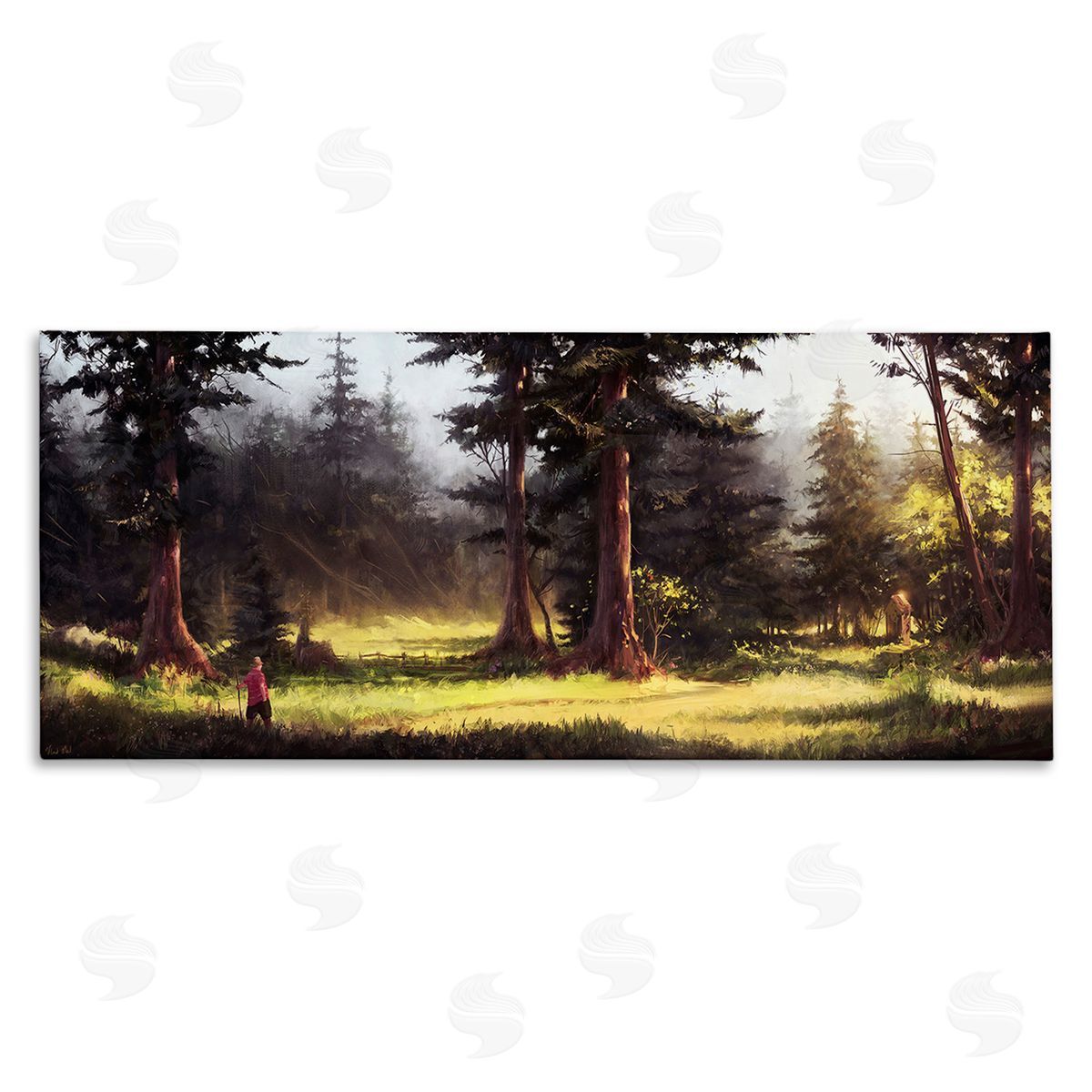 Vlad Mel Hiker in Sunlit Grove