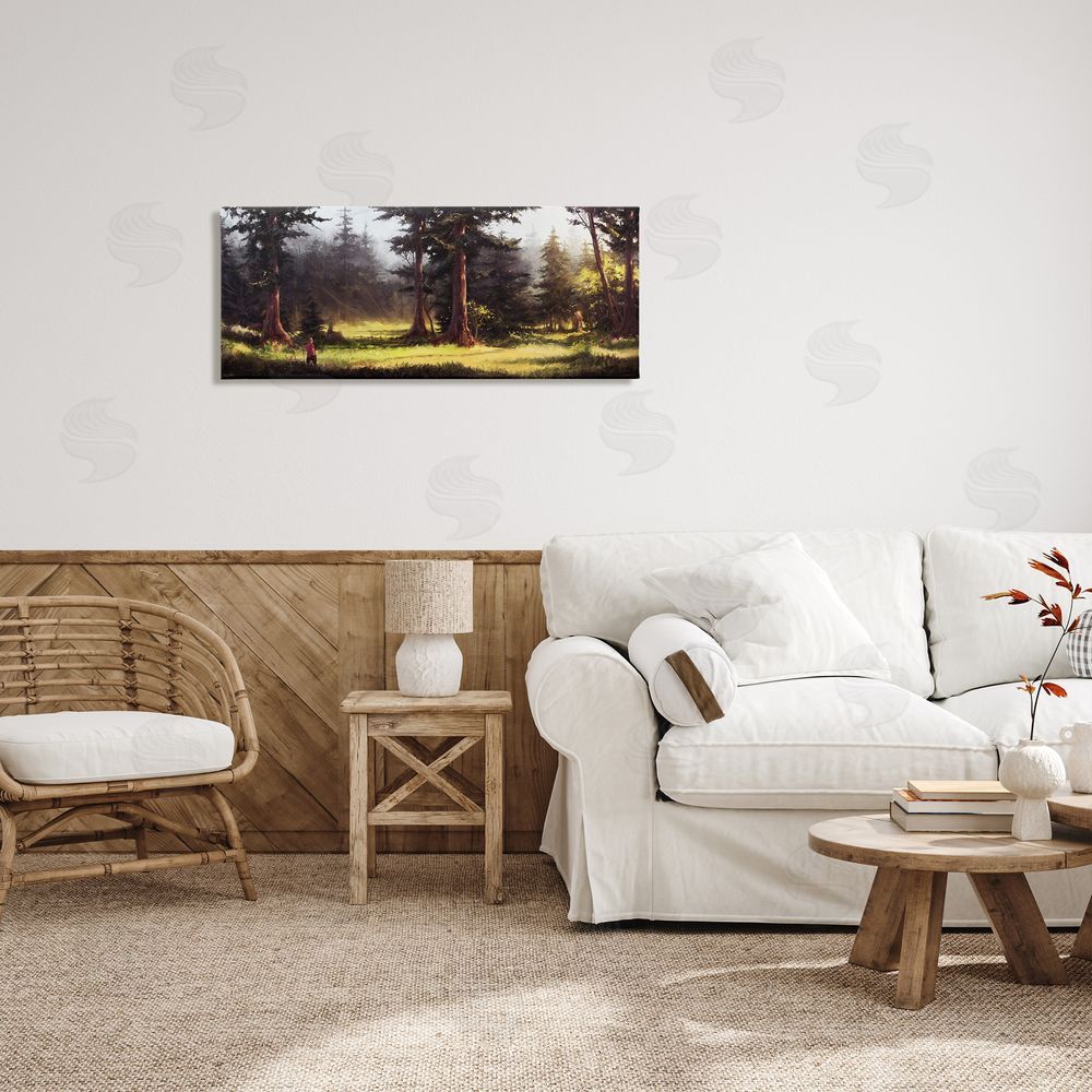 Vlad Mel Hiker in Sunlit Grove