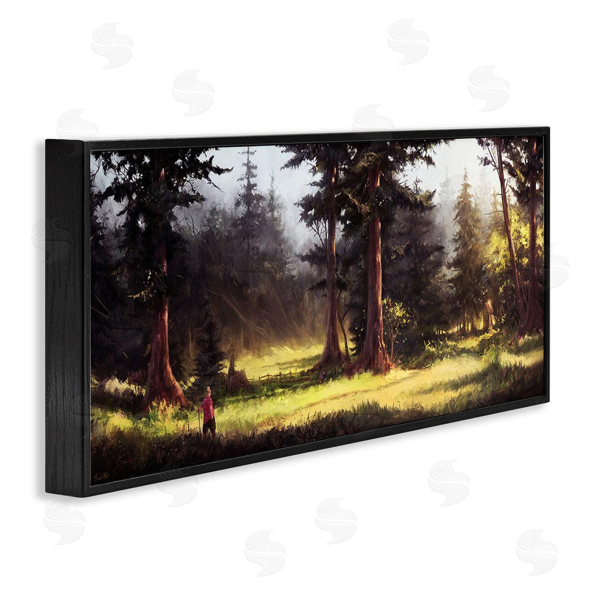 Vlad Mel Hiker in Sunlit Grove