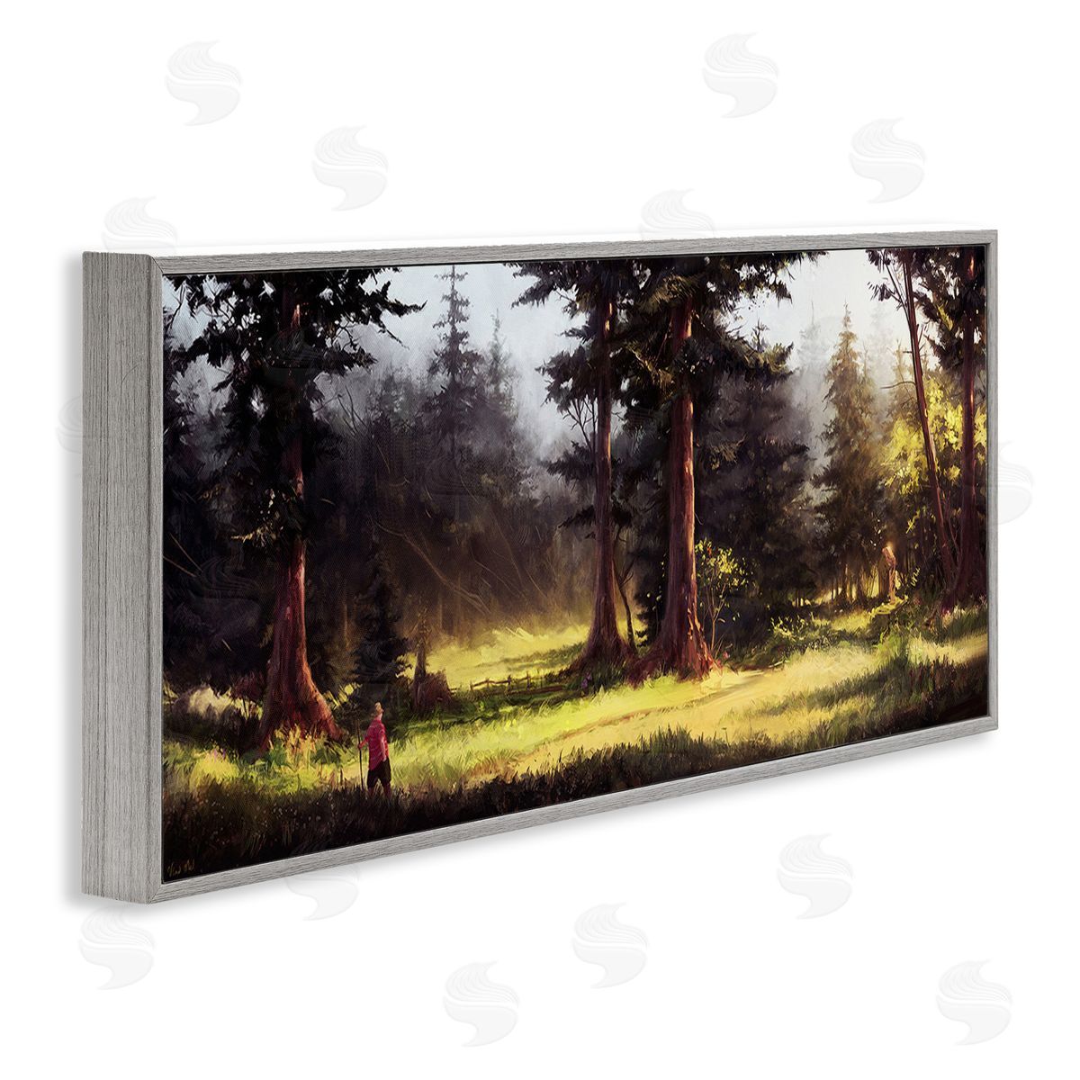 Vlad Mel Hiker in Sunlit Grove