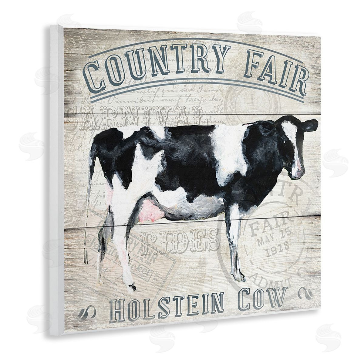 Vintage Country Fair Wood Plaque Wall Art, Home Decor by Gail Fraser