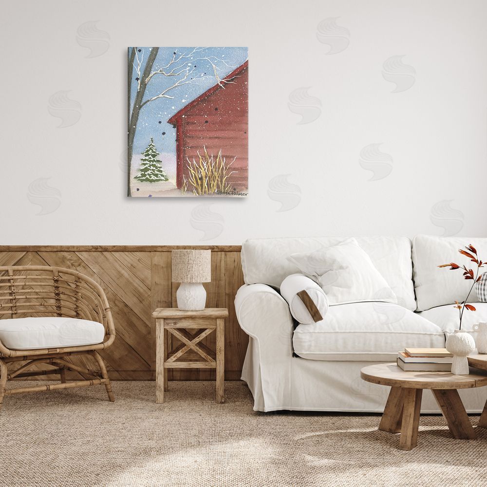 Gloria Palmer Winter Snowy Cabin