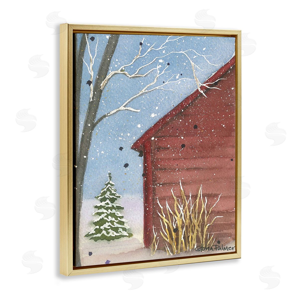 Gloria Palmer Winter Snowy Cabin