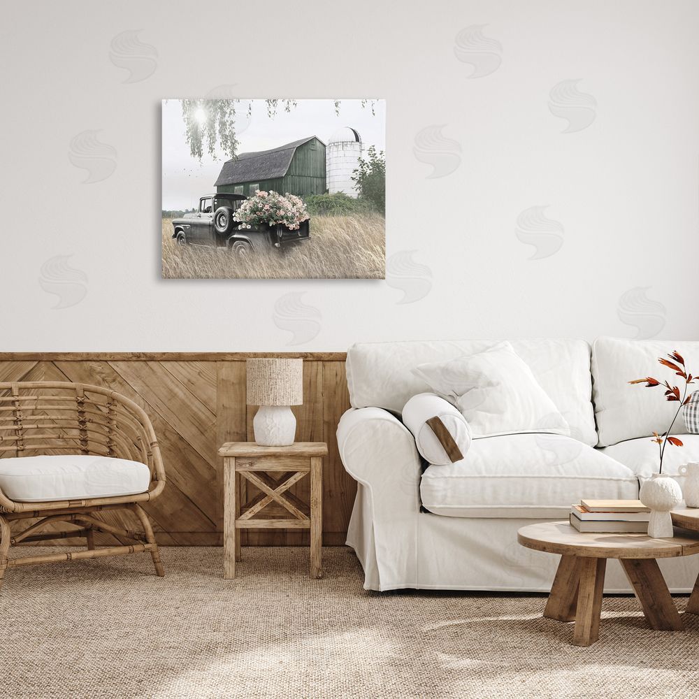 Lori Deiter Barn & Truck with Florals