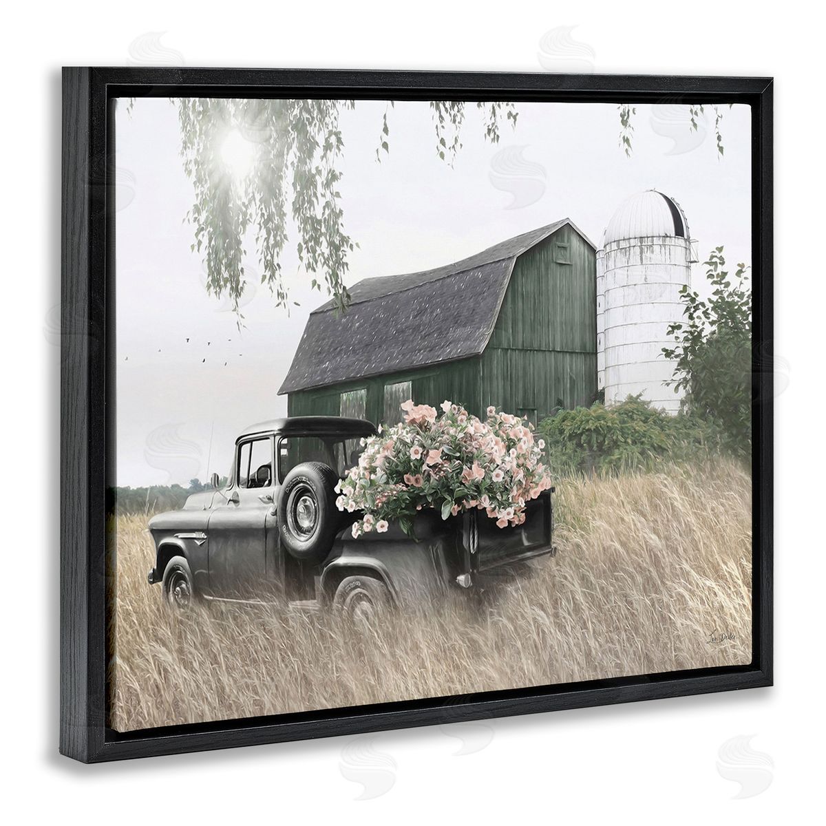 Lori Deiter Barn & Truck with Florals