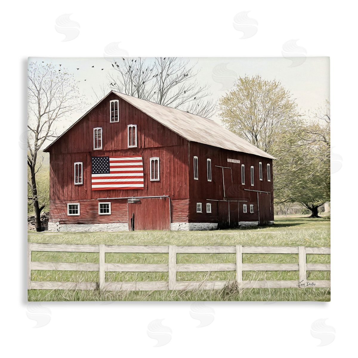 Lori Deiter Patriotic Barn Flag