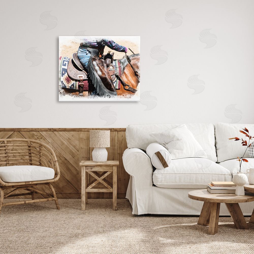 Jerry  Cowart Western Cowboy on Saddle