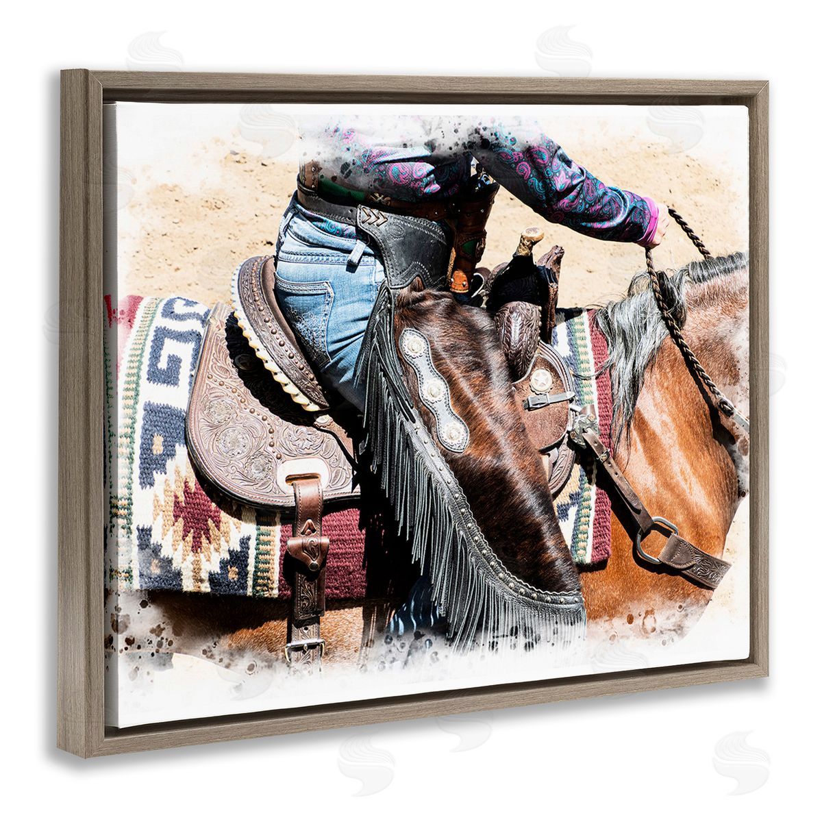 Jerry  Cowart Western Cowboy on Saddle