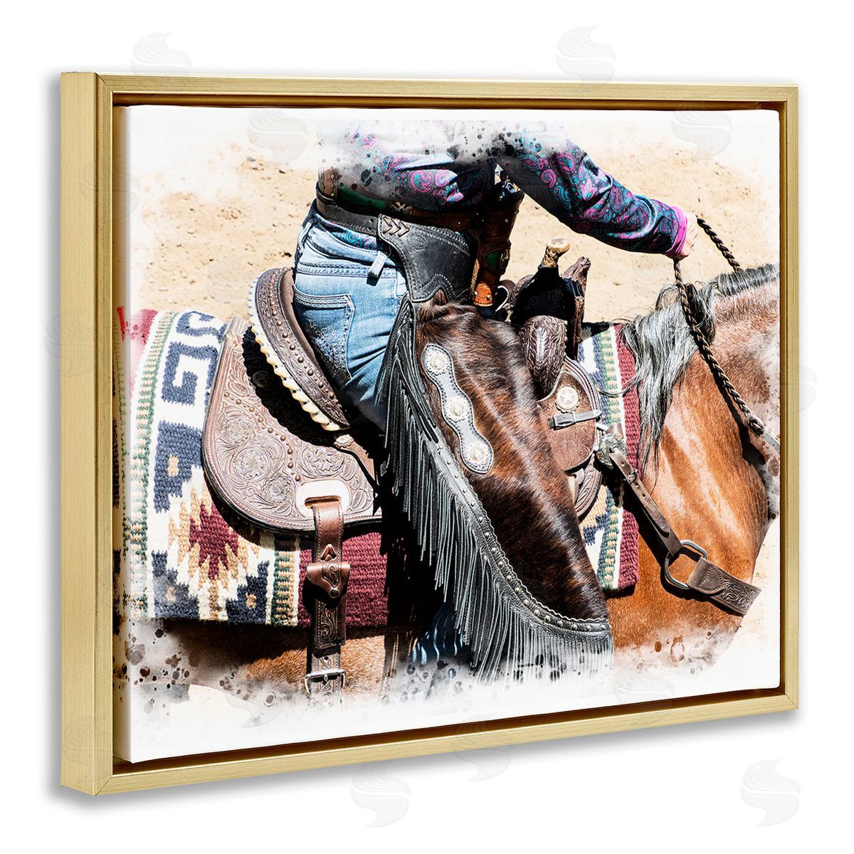 Jerry  Cowart Western Cowboy on Saddle