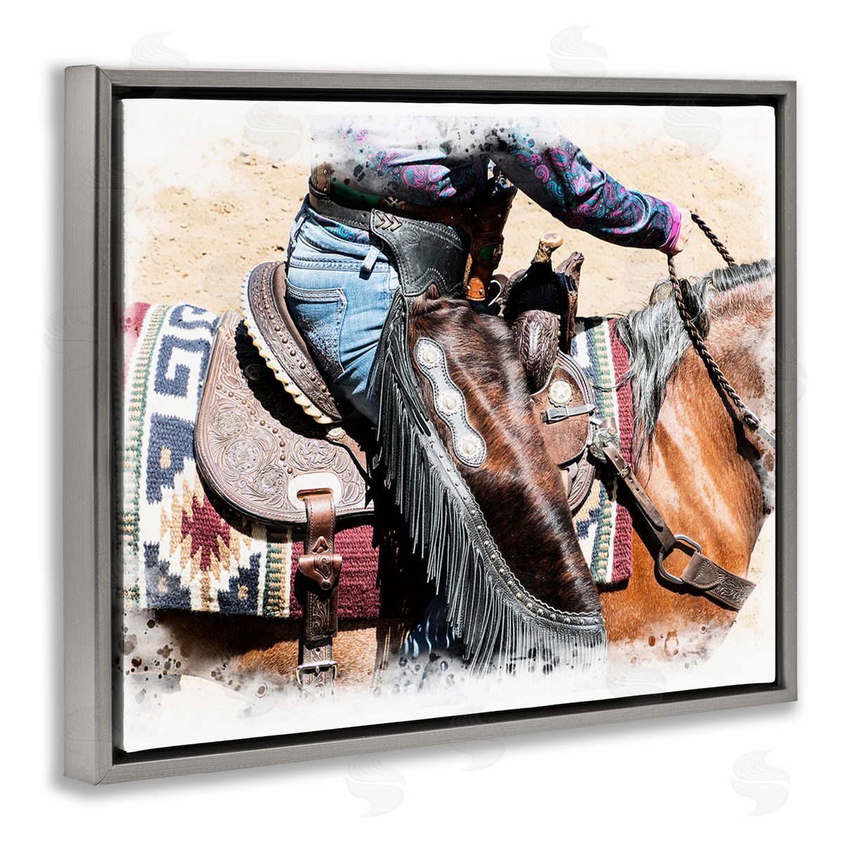 Jerry  Cowart Western Cowboy on Saddle