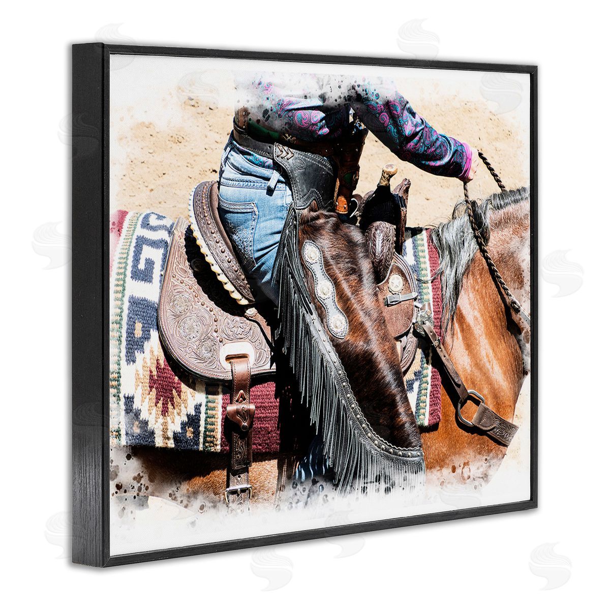 Jerry  Cowart Western Cowboy on Saddle