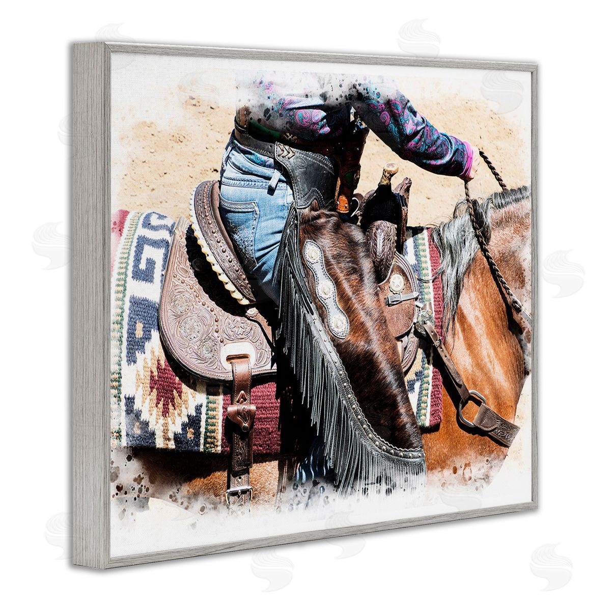 Jerry  Cowart Western Cowboy on Saddle