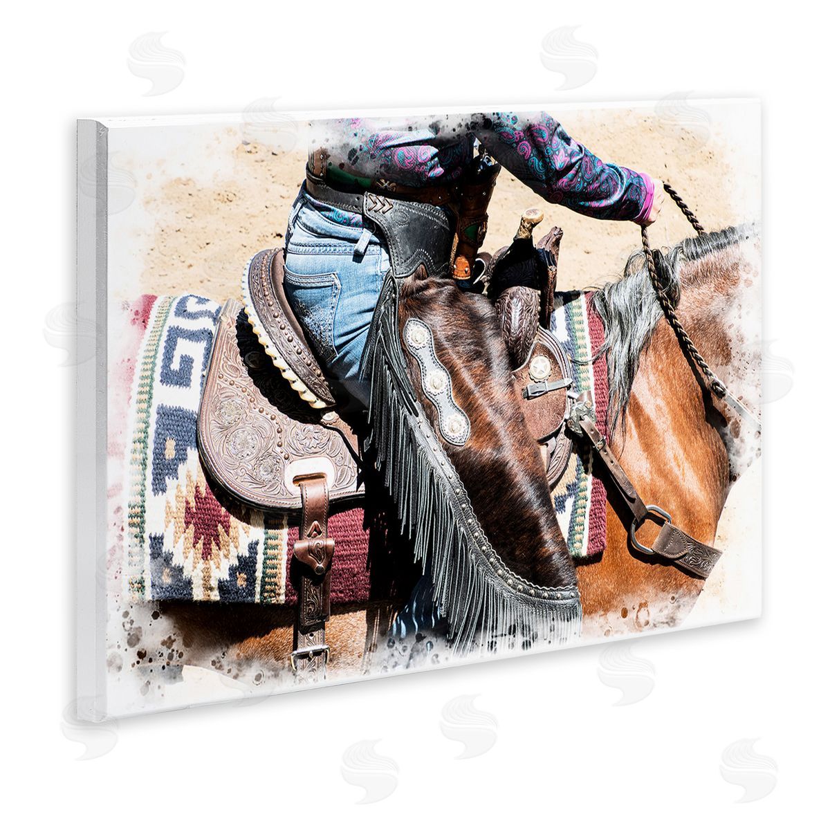 Jerry  Cowart Western Cowboy on Saddle