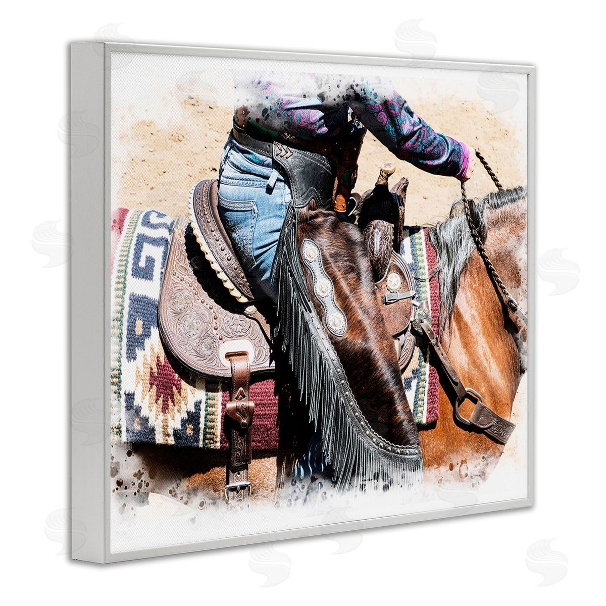 Jerry  Cowart Western Cowboy on Saddle